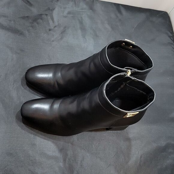 LIZ CLAIBORNE LC MALCOMB ALMOND TOE BLOCK HEEL BOOTIE - Picture 6 of 15